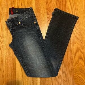 Guess Women's Dark Gray Straight Leg Jeans